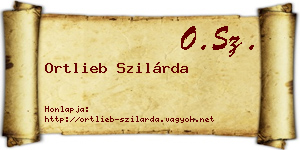Ortlieb Szilárda névjegykártya